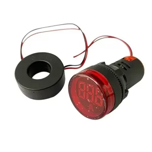 Luces Piloto Roja con Amperímetro 60-500V