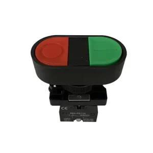 Pulsador Doble 22mm Verde/Rojo 1NO+1NC